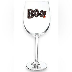 Halloween Boo Wine Glass